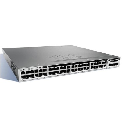 SWITCH CISCO WS-C3850-48F-S 48-Ports Gigabit POE+ C3850-NM-2-10G, 2xPSU (PWR-C1-1100WAC) w/ Rkmnts - Refurbished SWITCH CISCO WS-C3850-48F-S 48-Ports Gigabit POE+ C3850-NM-2-10G, 2xPSU (PWR-C1-1100WAC) w/ Rkmnts - Refurbished