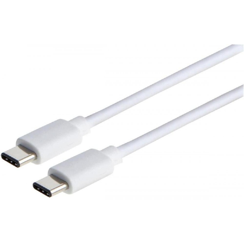 CABLE USB-C TO USB-C WHITE