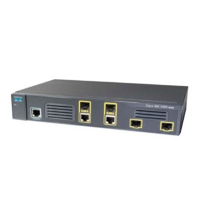 SWITCH CISCO ME-3400EG-2CS-A 2-Ports Gigabit (4) 1G SFP SFP+ without/ Rkmnts - Refurbished SWITCH CISCO ME-3400EG-2CS-A 2-Ports Gigabit (4) 1G SFP SFP+ without/ Rkmnts - Refurbished