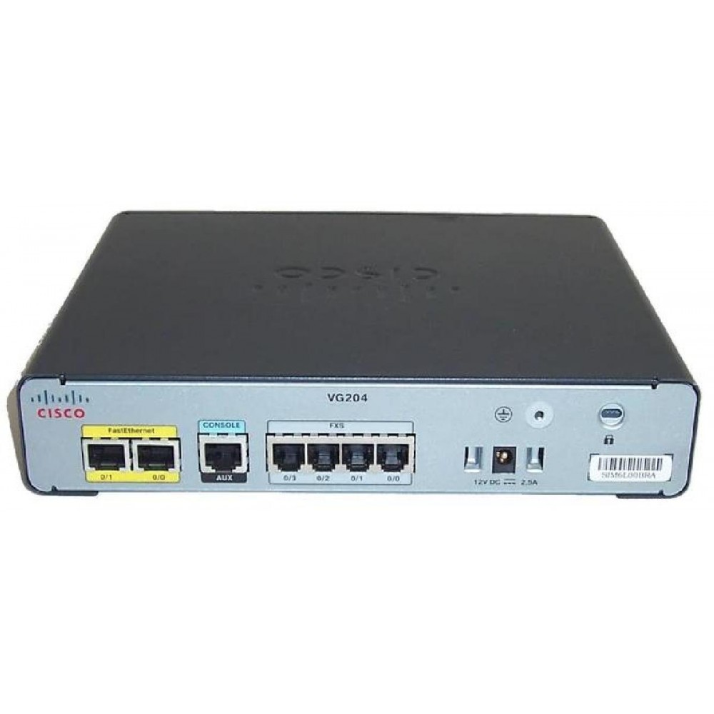 CISCO VG204 ANALOG VOICE GATEWAY (NO PSU) CISCO VG204 ANALOG VOICE GATEWAY (NO PSU)