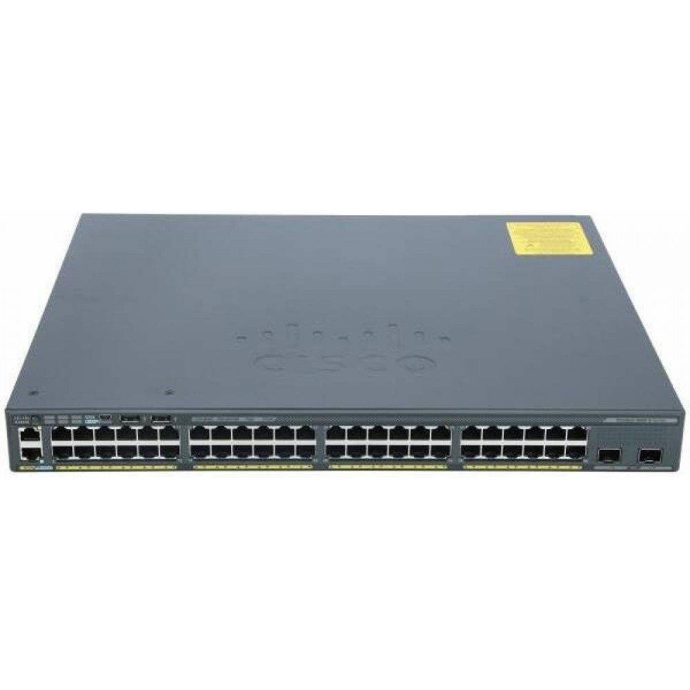 SWITCH CISCO WS-C2960X-48LPD-L 48-Ports (2) 10G SFP No w/ Rkmnts - Refurbished