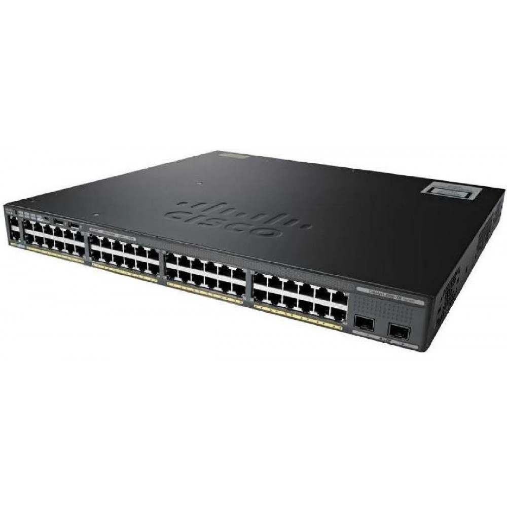 SWITCH CISCO WS-C2960X-48TD-L 48-Ports Gigabit (2) 10G SFP without/ Rkmnts - Refurbished SWITCH CISCO WS-C2960X-48TD-L 48-Ports Gigabit (2) 10G SFP without/ Rkmnts - Refurbished