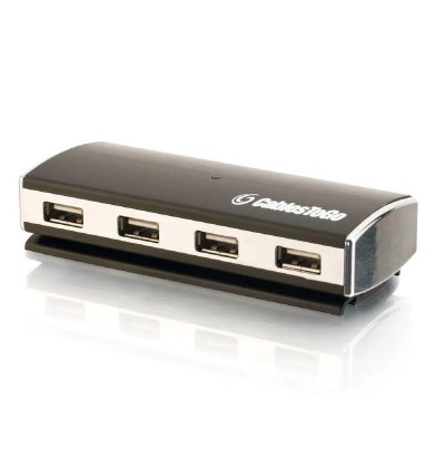 C2G 4-PORT USB 2.0 ALUMINIUM USB HUB /w PSU - Refurbished