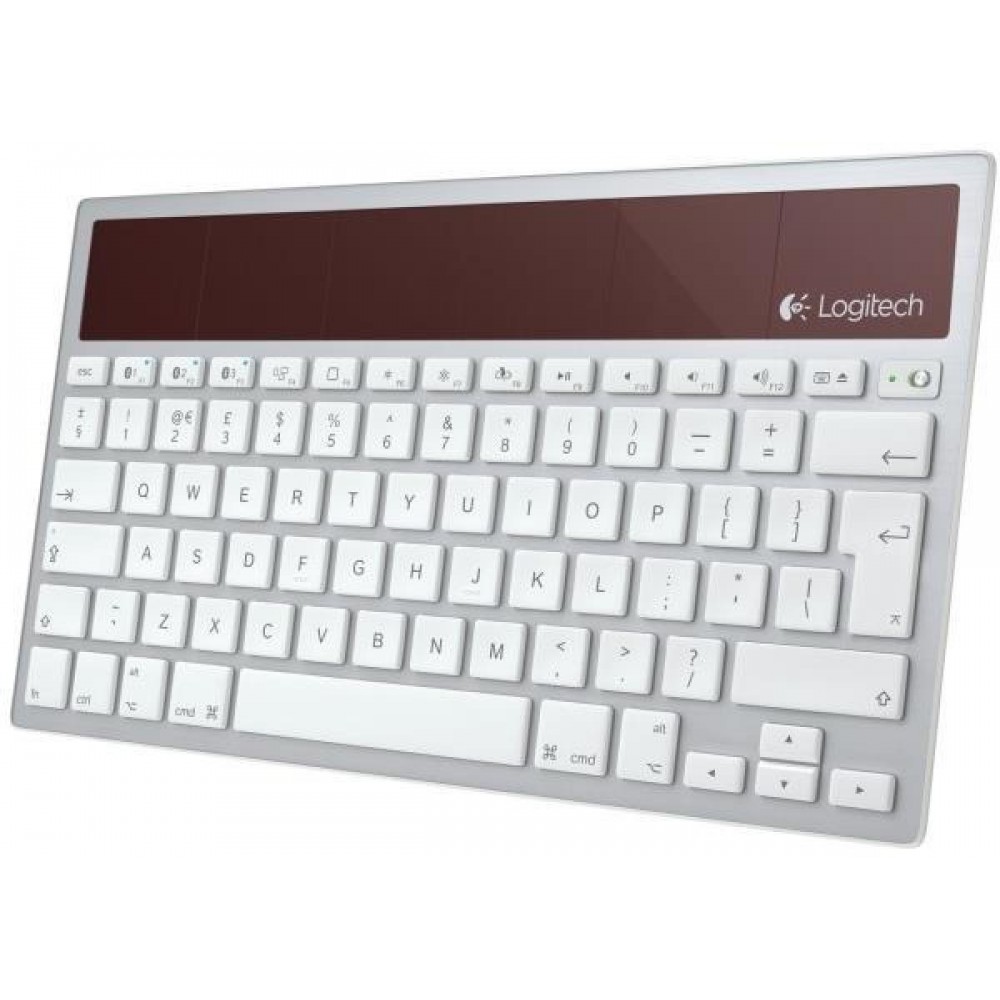 Logitech K760 Wireless Solar Keyboard Wireless/Bluetooth White Swiss - Refurbished