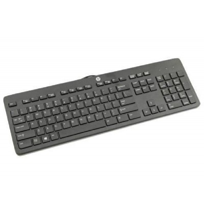 HP Business Slim Keyboard Wired USB Black English UK NOB - Refurbished HP Business Slim Keyboard Wired USB Black English UK NOB - Refurbished