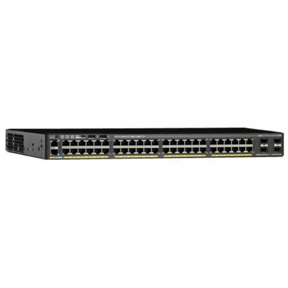 SWITCH CISCO WS-C2960X-48FPD-L 48-Ports Gigabit (2) 10G SFP POE+ /w C2960X-STACK w/ Rkmnts