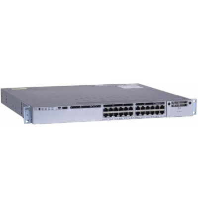 SWITCH CISCO WS-C3850-24T-L 24-Ports Gigabit C3850-NM-4-1G, 2x PSU 350W (P/N: PWR-C1-350WAC) w/ Rkmnts - Refurbished SWITCH CISCO WS-C3850-24T-L 24-Ports Gigabit C3850-NM-4-1G, 2x PSU 350W (P/N: PWR-C1-350WAC) w/ Rkmnts - Refurbished