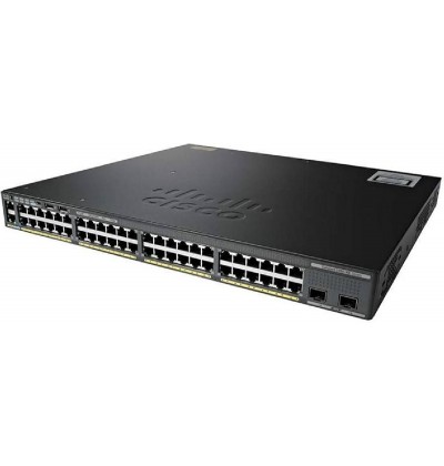 SWITCH CISCO WS-C2960X-48LPS-L 48-Ports Gigabit (4) 1G SFP POE+ w/ Rkmnts - Refurbished