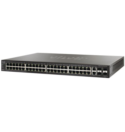 SWITCH CISCO SF500-48P-K9-G5 48-Ports 10/100 (4) 1G SFP POE+ Stackable Mangaged w/ Rkmnts - Refurbished SWITCH CISCO SF500-48P-K9-G5 48-Ports 10/100 (4) 1G SFP POE+ Stackable Mangaged w/ Rkmnts - Refurbished