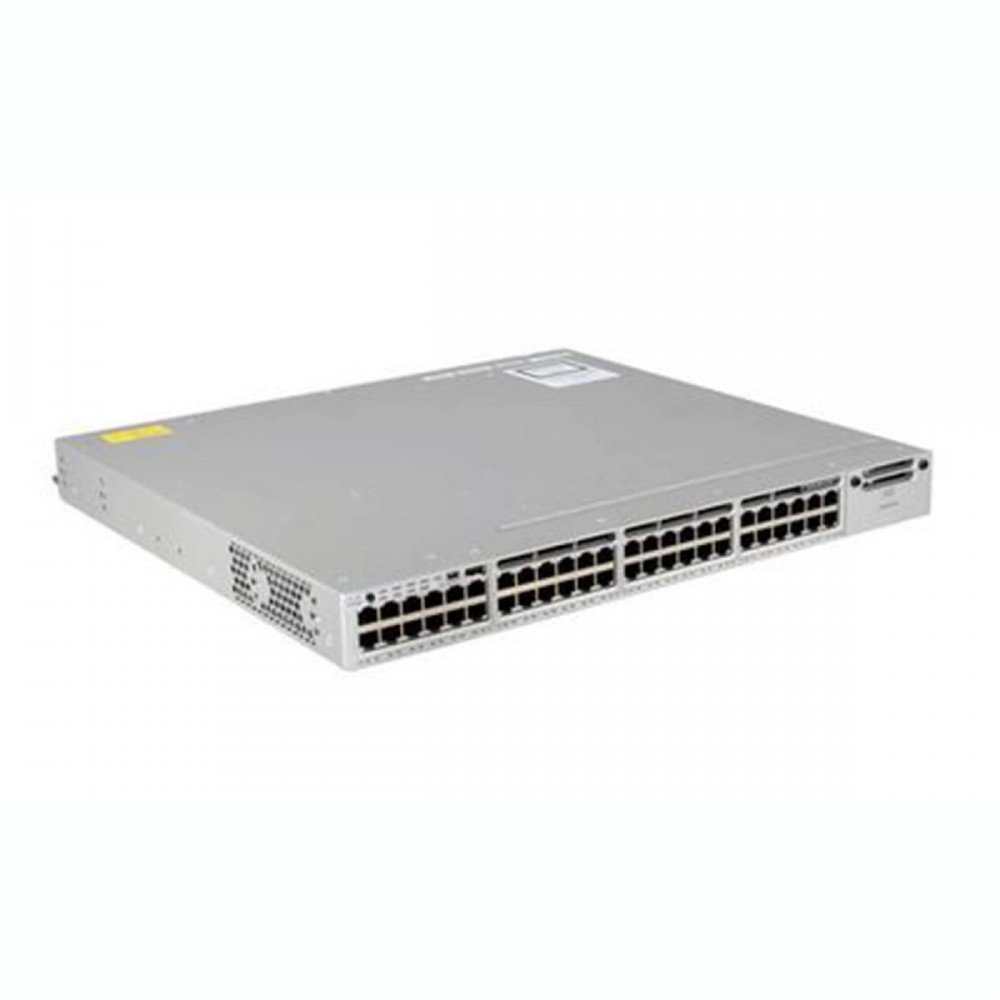 SWITCH CISCO WS-C3850-48F-S 48-Ports Gigabit POE+ /w 2xPSU (PWR-C1-1100WAC) w/ Rkmnts - Refurbished