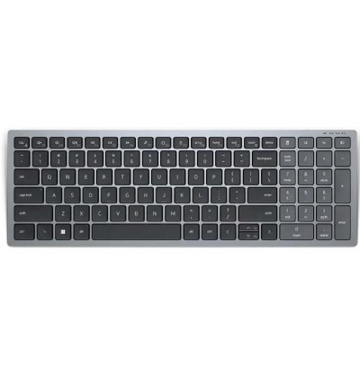 Dell KB740 Compact Multi-Device Keyboard Wireless/Bluetooth Grey English International New Open Box - Refurbished