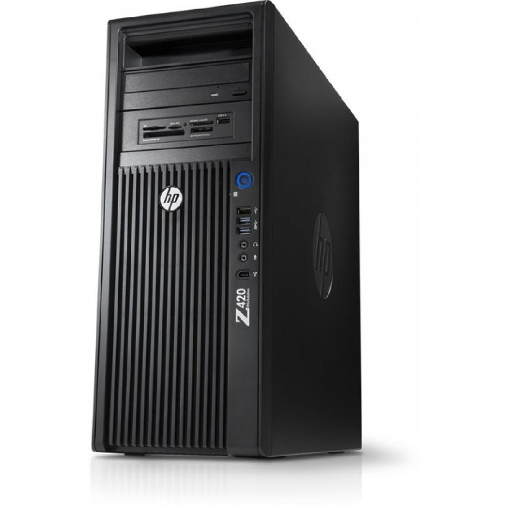 HP Z420 E5-1650 V2 (6-Cores)/16GB ECC/120GB SSD/DVD/Quadro K4000