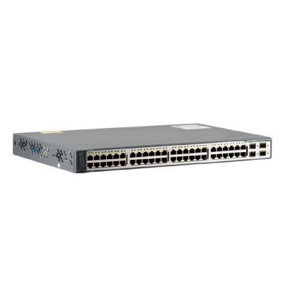 SWITCH CISCO WS-C3750V2-48PS-S 48-Ports 10/100 (4) 1G SFP POE w/ Rkmnts - Refurbished SWITCH CISCO WS-C3750V2-48PS-S 48-Ports 10/100 (4) 1G SFP POE w/ Rkmnts - Refurbished