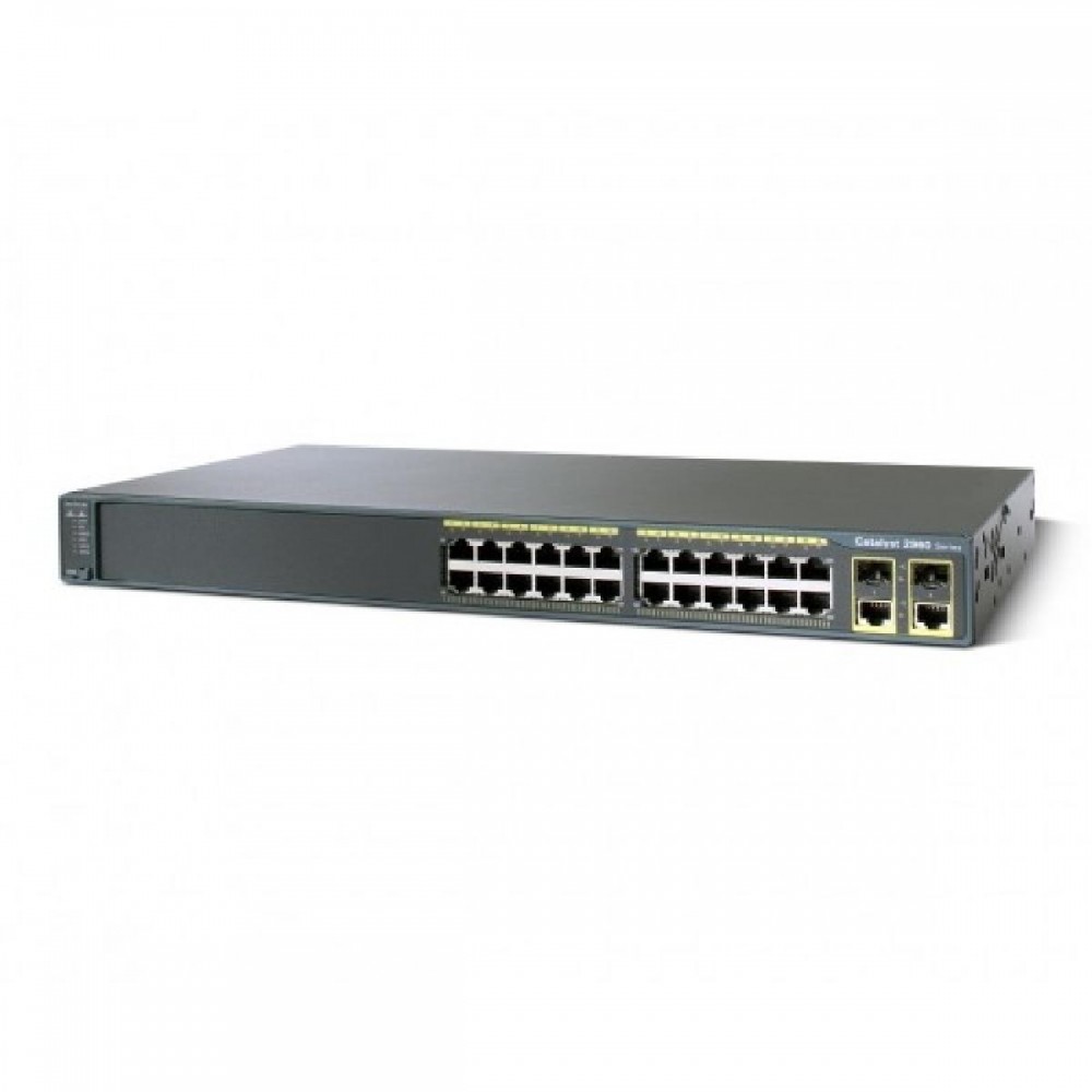 SWITCH CISCO WS-C2960-24TC-L 24-Ports Gigabit (2) 1G SFP w/ Rkmnts