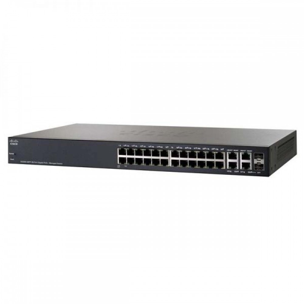 SWITCH CISCO SG300-28PP 28-Ports Gigabit POE+ Managed w/ Rkmnts