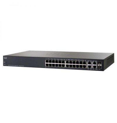 SWITCH CISCO SG300-28PP 28-Ports Gigabit (2) 1G SFP POE+ Managed w/ Rkmnts - Refurbished SWITCH CISCO SG300-28PP 28-Ports Gigabit (2) 1G SFP POE+ Managed w/ Rkmnts - Refurbished