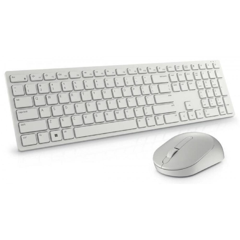 Dell KM5221W Pro Keyboard & Mouse Wireless White Belgian New Open Box - Refurbished Dell KM5221W Pro Keyboard & Mouse Wireless White Belgian New Open Box - Refurbished