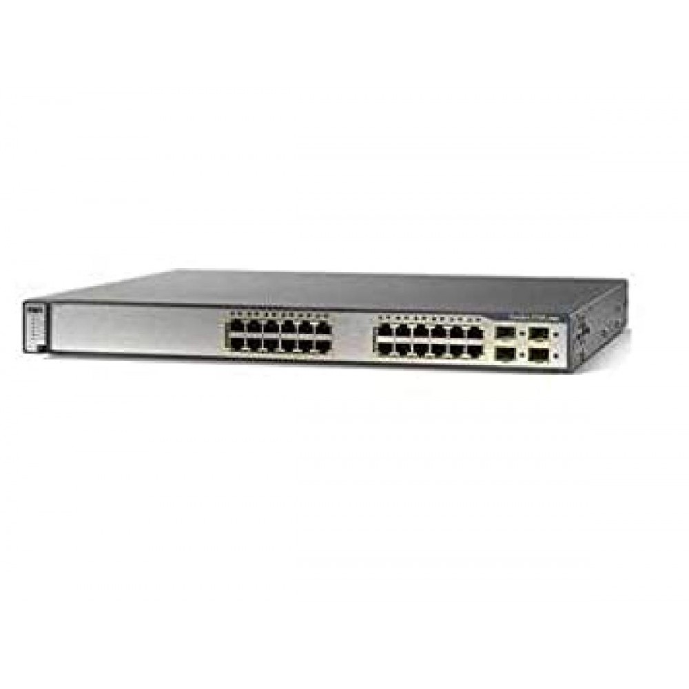 SWITCH CISCO WS-C3750G-24TS-S1U 24-Ports Gigabit (4) 1G SFP without/ Rkmnts