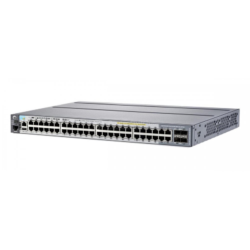 SWITCH HP Aruba 2920 48-Ports Gigabit (4) 1G SFP POE+ /w 1xPSU (DPS-550QB) w/ Rkmnts