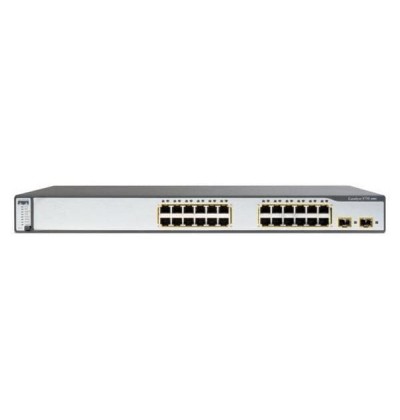 SWITCH CISCO WS-C3750G-24TS-E1U 24-Ports Gigabit (4) 1G SFP w/ Rkmnts - Refurbished SWITCH CISCO WS-C3750G-24TS-E1U 24-Ports Gigabit (4) 1G SFP w/ Rkmnts - Refurbished