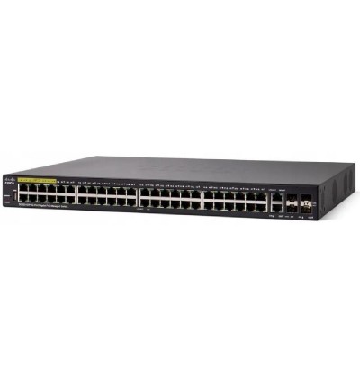 SWITCH CISCO SG350-52P-K9 48-Ports Gigabit (4) 1G SFP POE+ w/ Rkmnts - Refurbished SWITCH CISCO SG350-52P-K9 48-Ports Gigabit (4) 1G SFP POE+ w/ Rkmnts - Refurbished