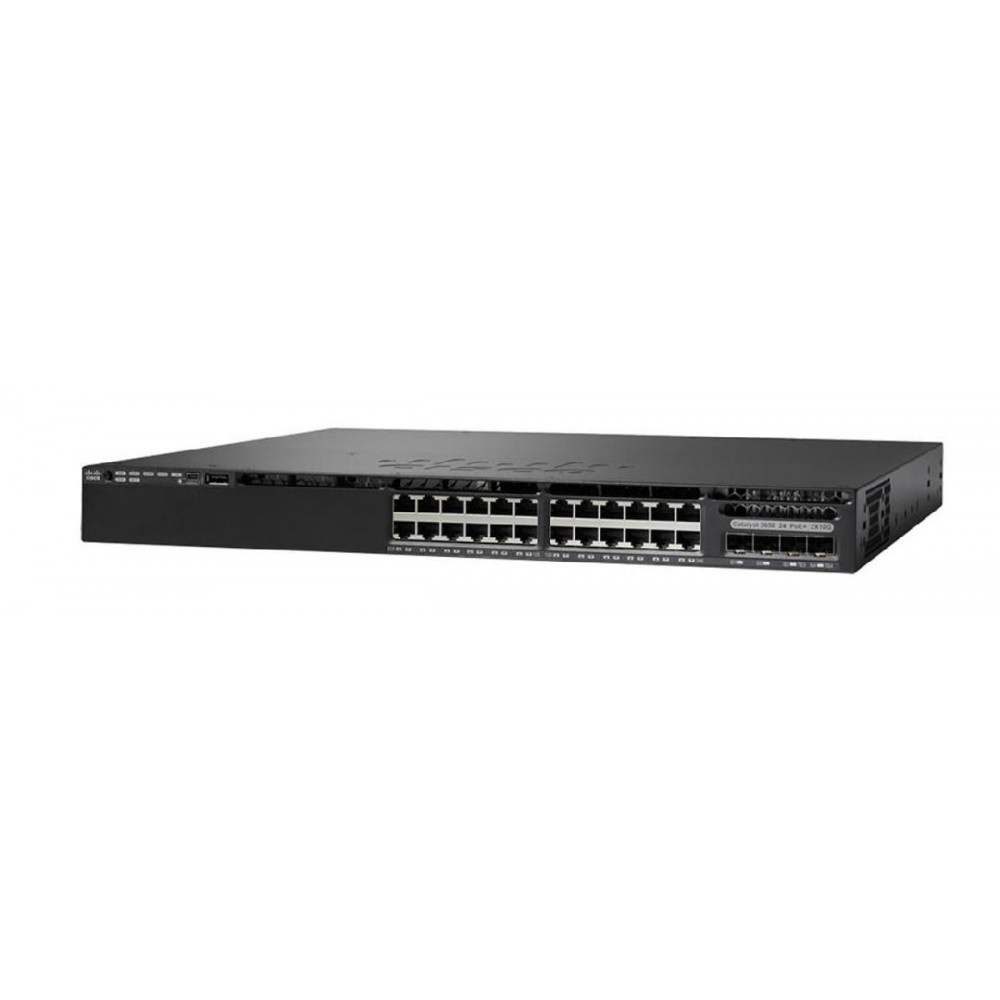 SWITCH CISCO WS-C3650-24PD-S 24-Ports Gigabit (2) 10G SFP or (4) 1GB SFP POE+ 1x PSU 640W (P/N: PWR-C2-640WAC) w/ Rkmnts - Refurbished SWITCH CISCO WS-C3650-24PD-S 24-Ports Gigabit (2) 10G SFP or (4) 1GB SFP POE+ 1x PSU 640W (P/N: PWR-C2-640WAC) w/ Rkmnts - Refurbished