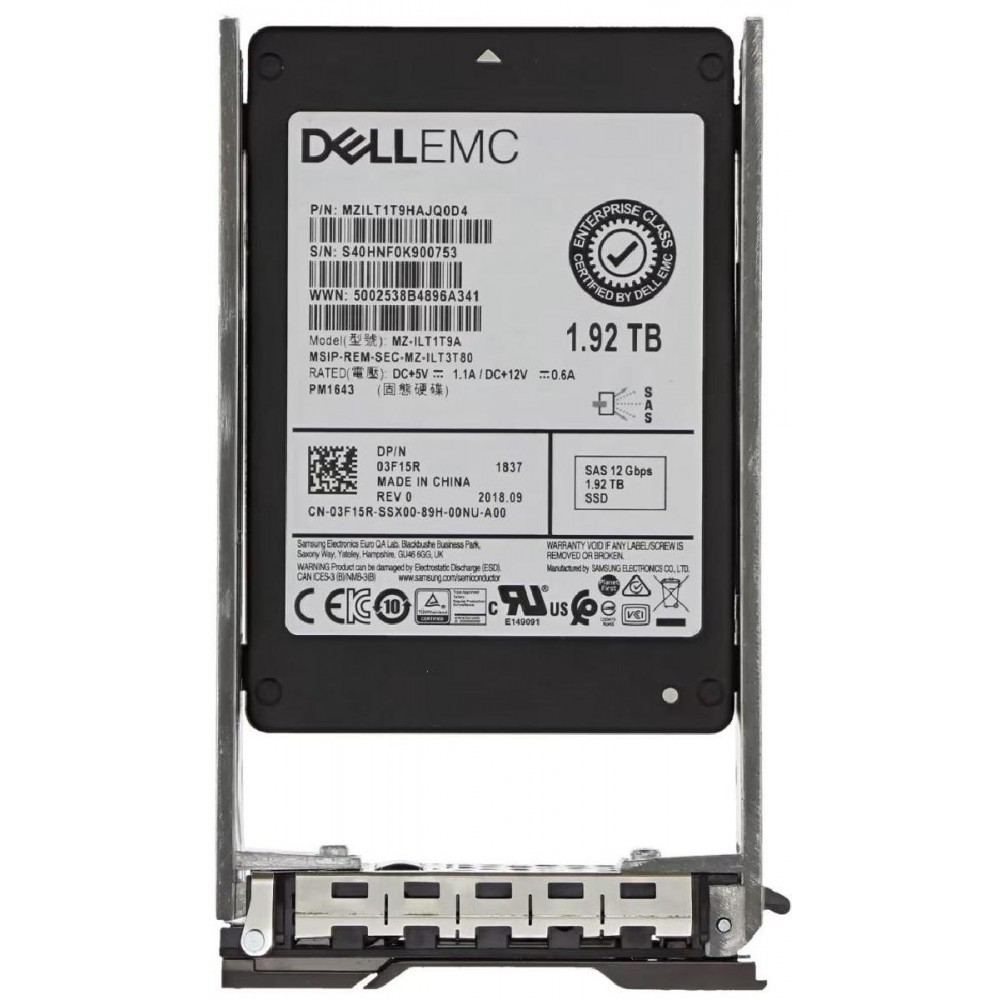 SSD Compellent 1.92TB SAS 2.5 SSD Compellent 1.92TB SAS 2.5
