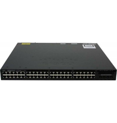 SWITCH CISCO CATALYST 3650 48-Ports (4) 1G SFP No 1x PSU 250W (P/N: PWR-C2-250WAC) w/ Rkmnts - Refurbished