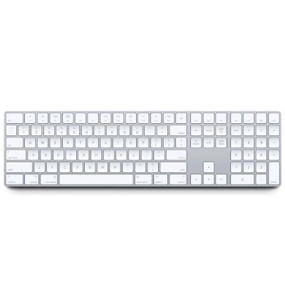 Apple A1843 Magic Keyboard Wired/Wireless White/Silver English UK /w Numeric Keypad - Refurbished