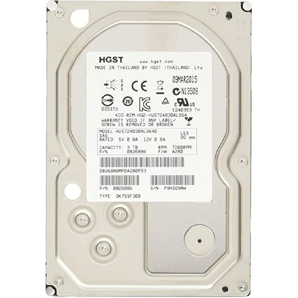 HDD HITACHI 3TB SAS 6G 7.2K 3.5