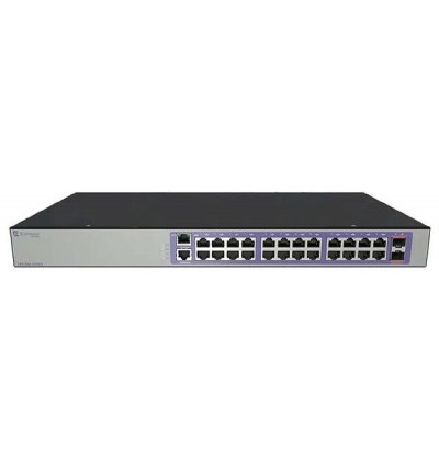 SWITCH EXTREME NETWORKS 210-24P-GE2 24-Ports Gigabit (2) 1G SFP POE+ w/ Rkmnts - Refurbished