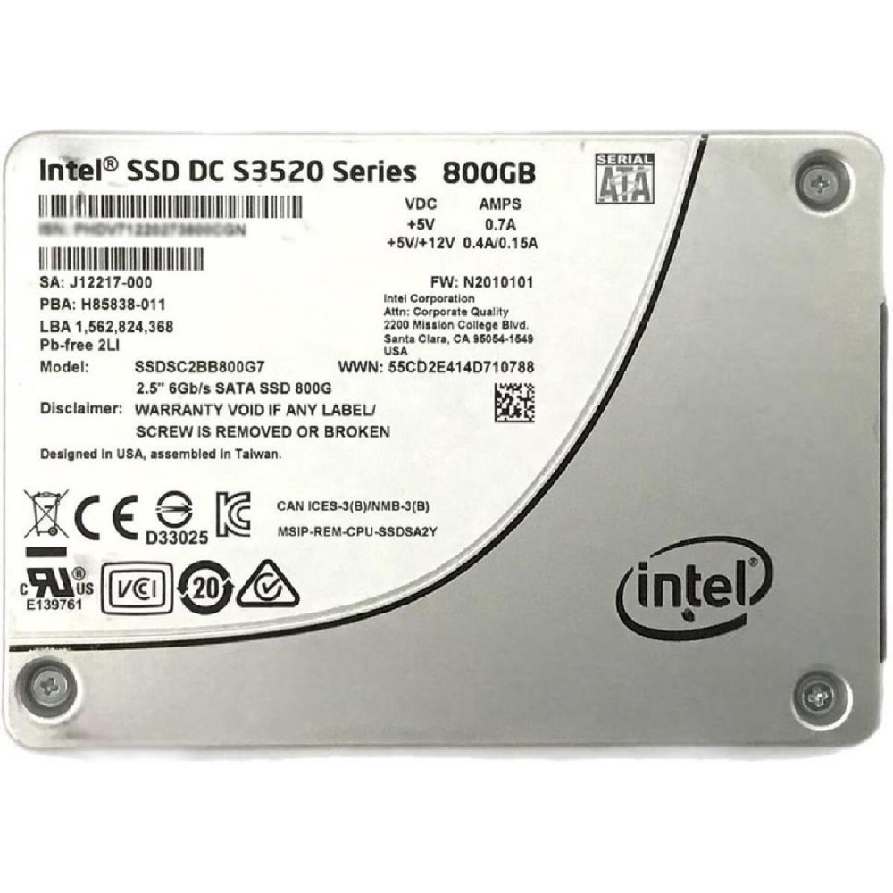 SSD INTEL 800GB SATA 2.5 SSD INTEL 800GB SATA 2.5