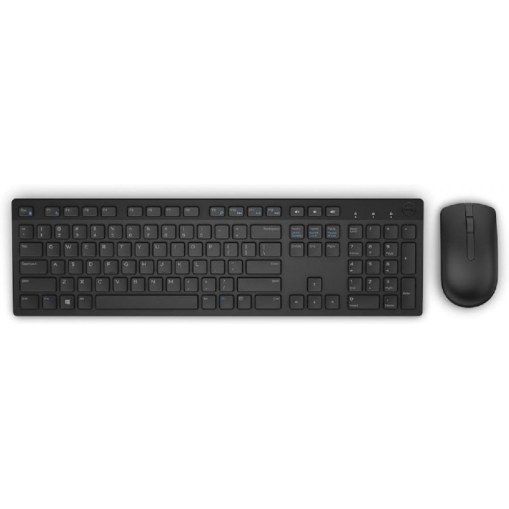 Dell KM636 Keyboard & Mouse Wireless Black Hungarian