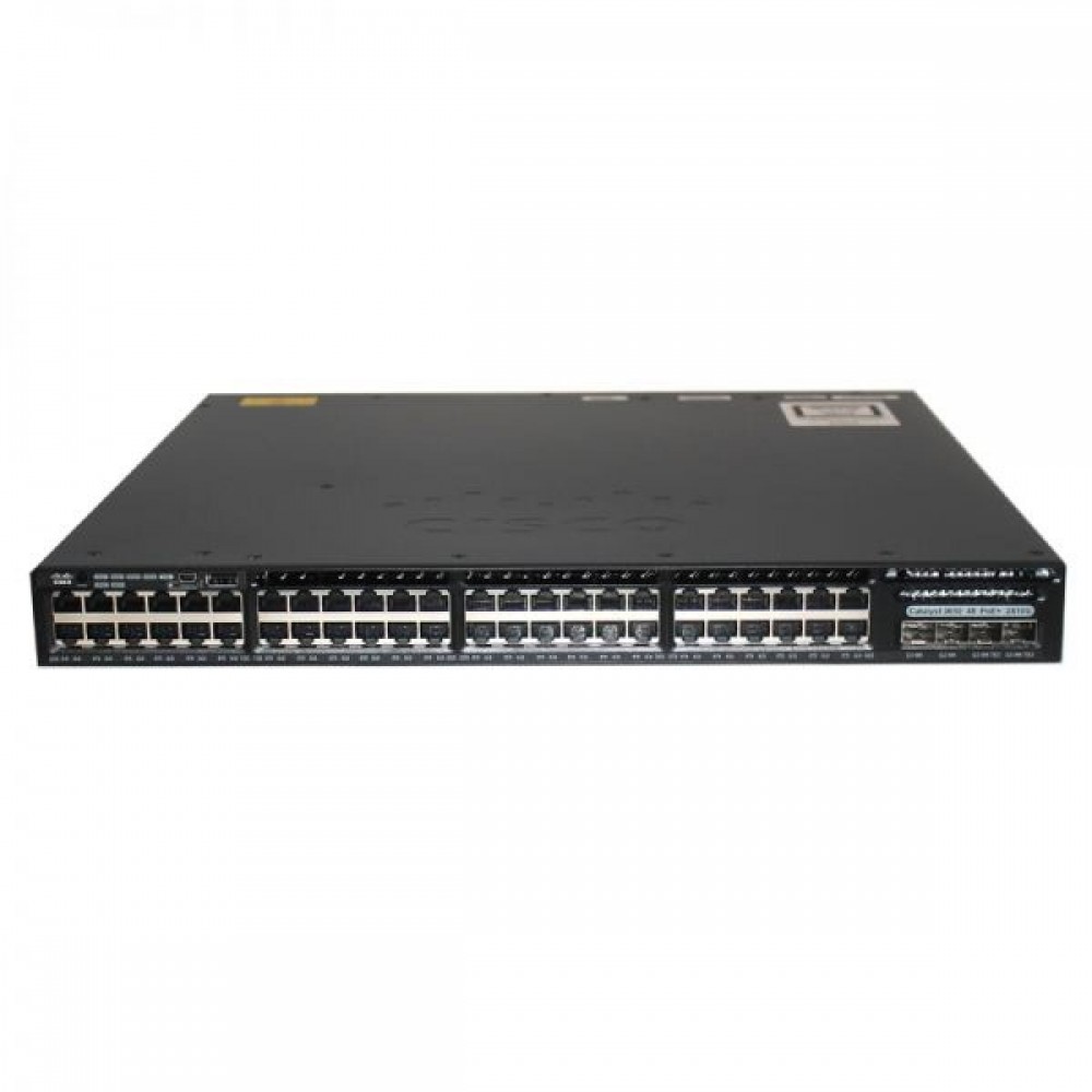 SWITCH CISCO WS-C3650-48FD-S 48-Ports Gigabit (4) 1G SFP POE+ /w 1x PSU 1025W (P/N: PWR-C2-1025WAC) w/ Rkmnts