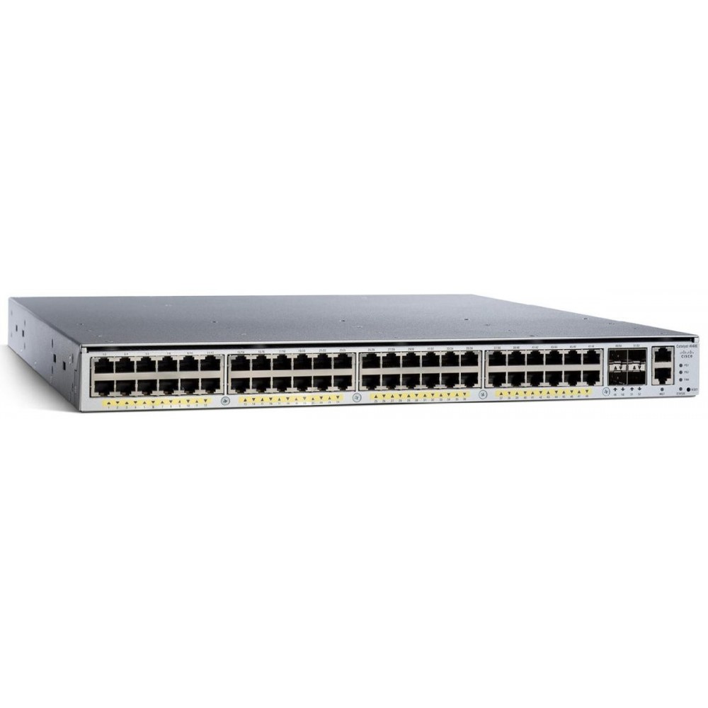 SWITCH CISCO WS-C4948E-S Catalyst 4948E IPB 48-Ports Gigabit (4) 1G SFP 2x PSU (PWR-C49-300AC) w/ Rkmnts