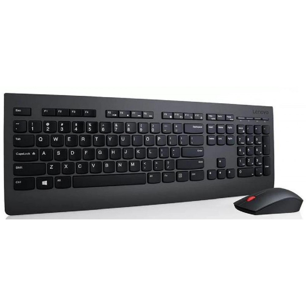 Lenovo Essential Wireless Keyboard And Mouse Combo Wireless Black Greek NEW Lenovo Essential Wireless Keyboard And Mouse Combo Wireless Black Greek NEW