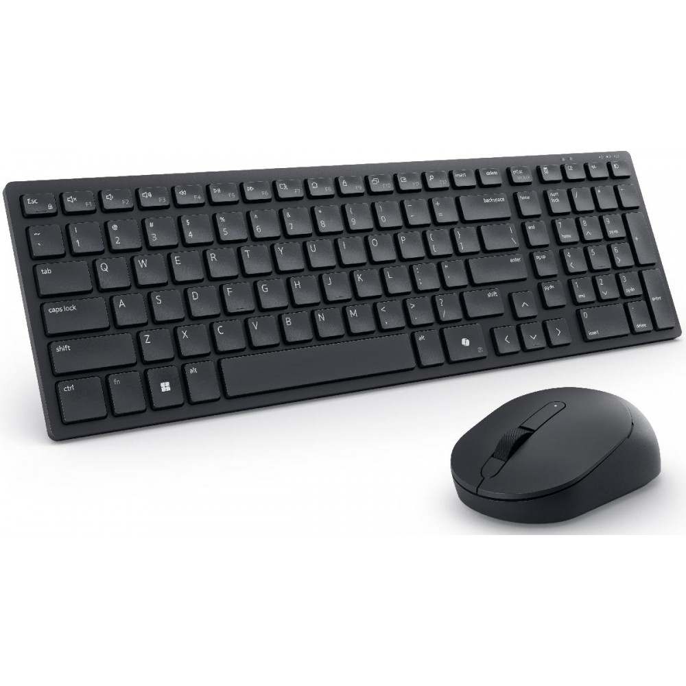 Dell KM555 Pro Compact Silent Keyboard and Mouse Wireless/Bluetooth Black English International New Open Box - Refurbished