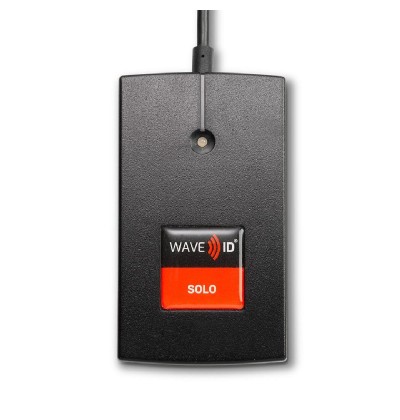 RF IDEAS WAVE ID SOLO KEYSTROKE AWID BLACK USB READER - Refurbished