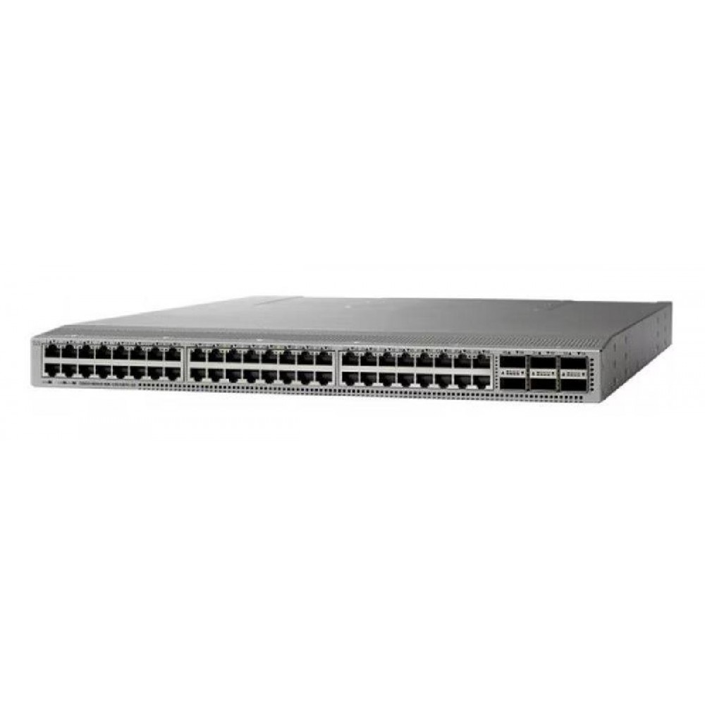 SWITCH NEXUS N9K-C93108TC-EX 48-Ports 10G (6) 40/100G QSFP 2x PSU 650W (P/N: NXA-PAC-650W-PE) without/ Rkmnts - Refurbished