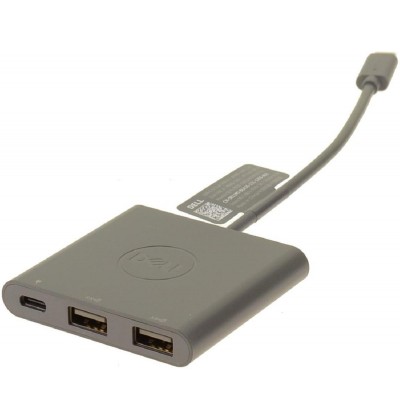 Dell Adapter Type-C to Dual USB-A with Power Pass-Through Adapter Cable - Refurbished