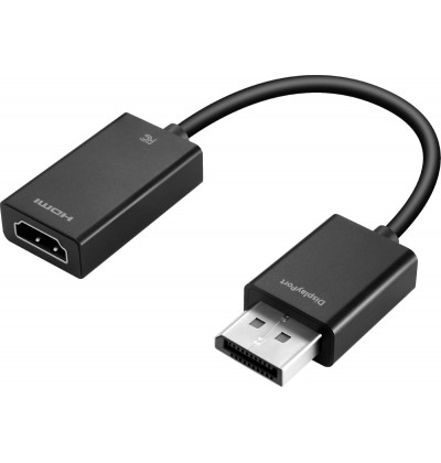 ADAPTER CABLE DISPLAYPORT TO HDMI BLACK - Refurbished ADAPTER CABLE DISPLAYPORT TO HDMI BLACK - Refurbished