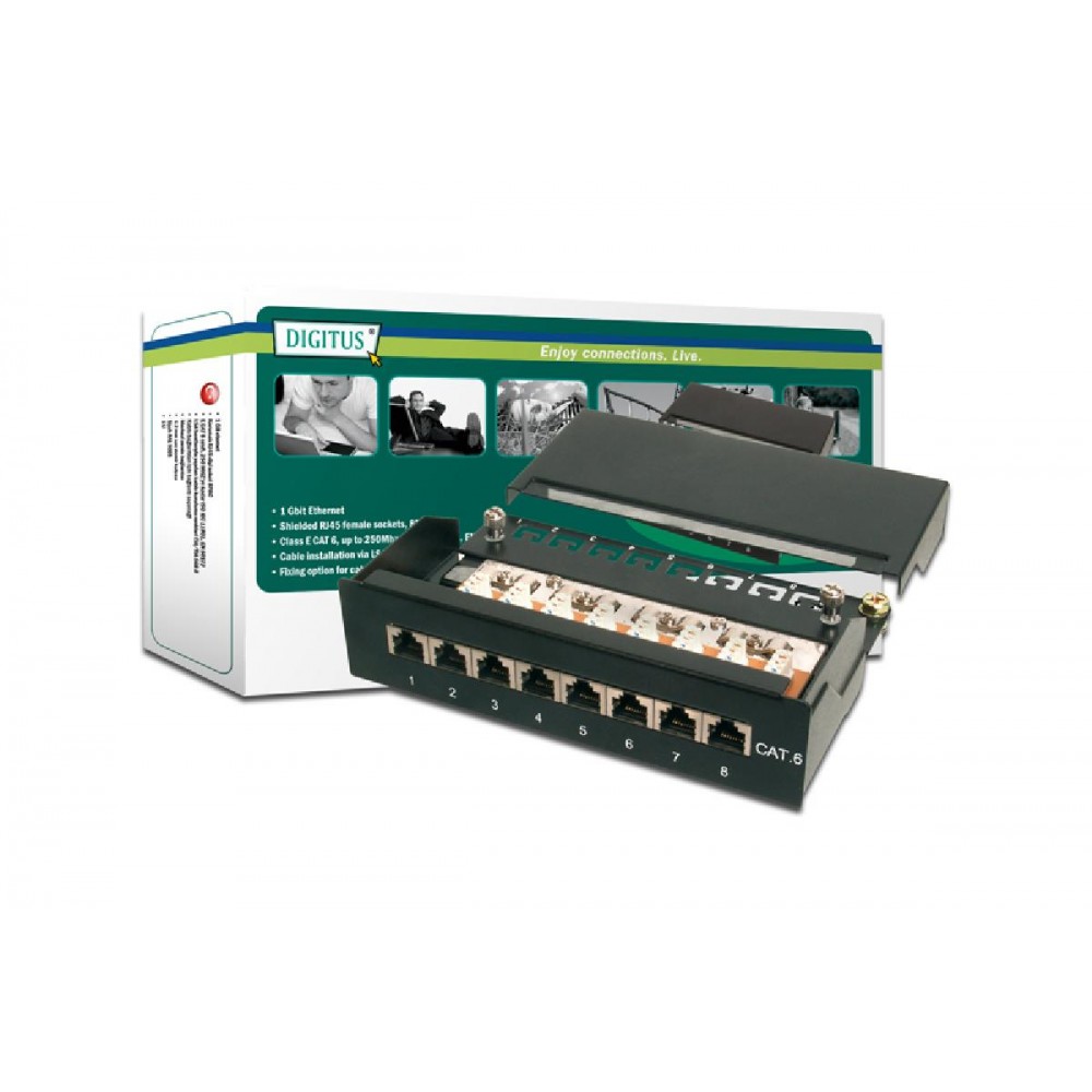 Digitus PATCHPANEL ΕΠΙΤΡΑΠΕΖΙΟ 8 PORT  CAT6 STP MAYPO - DN-91608SD